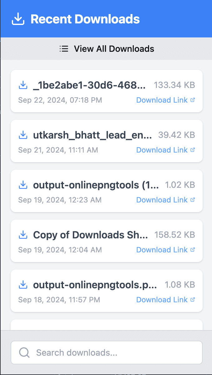 Downloads Shortcut